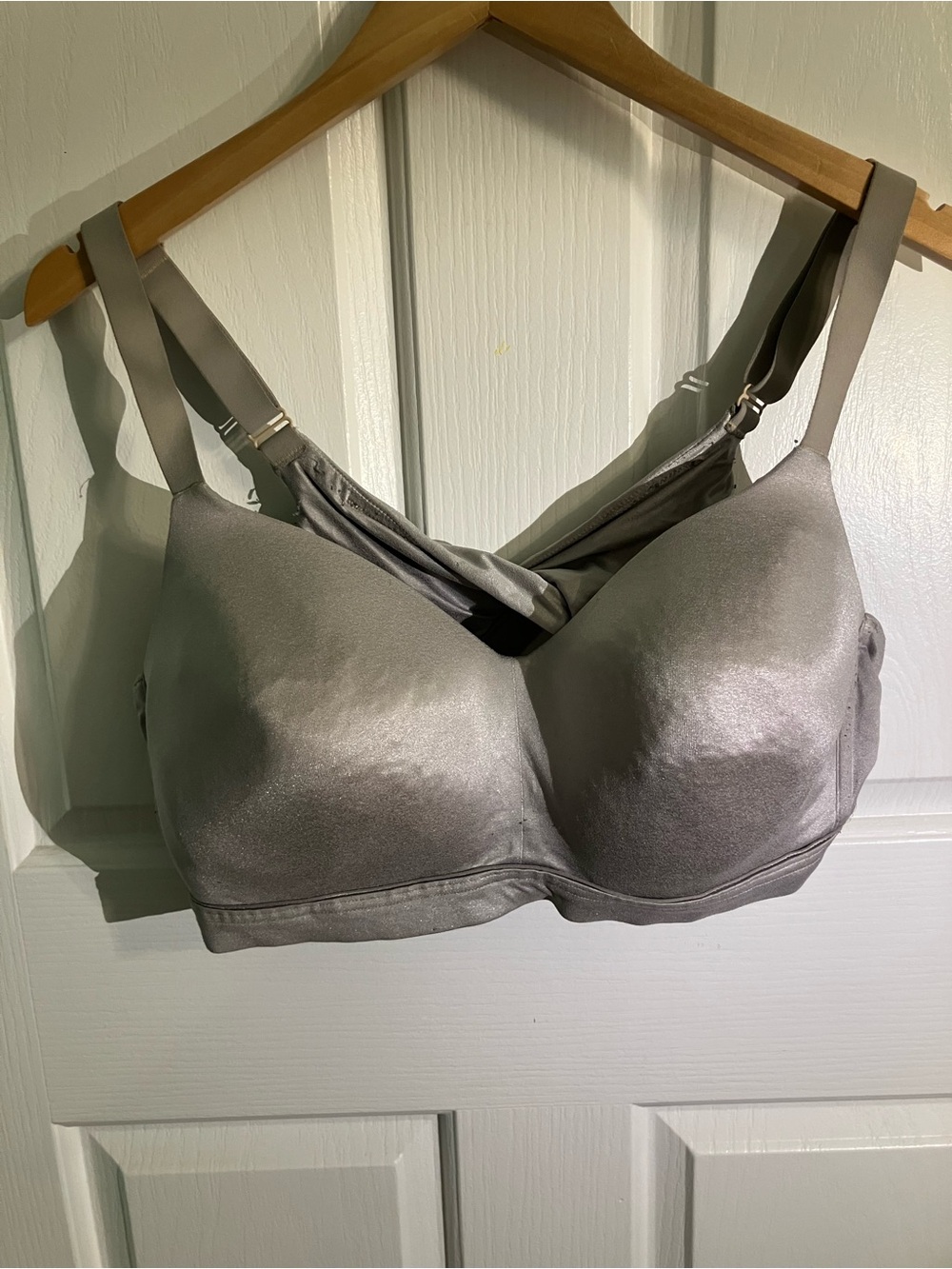 Cacique Smooth Wireless Bra - Silver Grey
